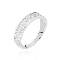 Histoire d'Or Bague Kaycee Argent Blanc Oxyde De Zirconium