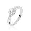 Histoire d'Or Bague M&eacute;lissande Argent Blanc Oxyde De Zirconium
