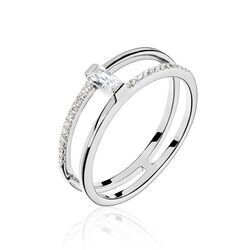 Histoire d'Or Bague Erynn Argent Blanc Oxyde De Zirconium