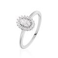 Histoire d'Or Bague Solitaire Shandrany Argent Blanc Oxyde De Zirconium