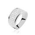 Histoire d'Or Bague Cecelia Argent Blanc Oxyde De Zirconium