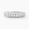 Histoire d'Or Demi Alliance Heket Argent Blanc Oxyde De Zirconium