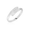 Histoire d'Or Bague Ajustable Mendel Argent Blanc Oxyde De Zirconium