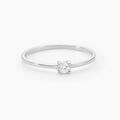 Histoire d'Or Bague Solitaire 1er Solitaire Argent Blanc Oxyde De Zirconium
