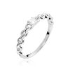 Histoire d'Or Bague Solitaire Moccus Argent Blanc Oxyde De Zirconium