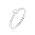 Histoire d'Or Bague Solitaire Stella Argent Blanc Oxyde De Zirconium