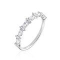 Histoire d'Or Bague Argent Blanc Eclat D'Aurore Oxydes De Zirconium