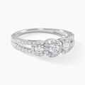 Bagues sur Grenoble : Histoire d'Or Bague Titemae Argent Blanc Oxyde De Zirconium