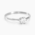 Histoire d'Or Bague Solitaire Lydia Argent Blanc Oxyde De Zirconium