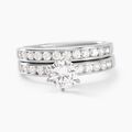 Histoire d'Or Bague Double Jeu Argent Blanc Oxyde De Zirconium
