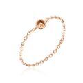 Bagues sur Grenoble : Histoire d'Or Bague Chaine Rio Selaron Argent Rose Oxyde De Zirconium