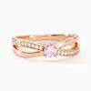 Histoire d'Or Bague Bertheline Argent Rose Oxyde De Zirconium