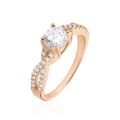 Histoire d'Or Bague Karin Argent Rose Oxyde De Zirconium
