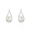 Histoire d'Or Boucles D'oreilles Pendantes Loren Argent Blanc Perle De Culture