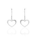 Histoire d'Or Boucles D'oreilles Pendantes Cosima Argent Blanc