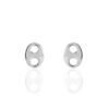 Histoire d'Or Boucles D'oreilles Puces Sherry Argent Blanc