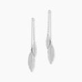 Boucles d'oreille sur Grenoble : Histoire d'Or Boucles D'oreilles Pendantes Euriell Argent Blanc
