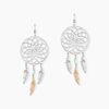 Histoire d'Or Boucles D'oreilles Pendantes Misalie Argent Blanc