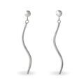 Boucles d'oreille sur Grenoble : Histoire d'Or Boucles D'oreilles Pendantes Yaell Argent Blanc