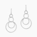 Boucles d'oreille sur Grenoble : Histoire d'Or Boucles D'oreilles Pendantes Flaura Argent Blanc
