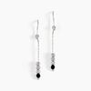 Histoire d'Or Boucles D'oreilles Pendantes Cyprielle Argent Blanc Pierre De Synthese