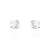 Histoire d'Or Boucles D'oreilles Puces Bridie Argent Blanc Pierre De Synthese