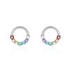 Histoire d'Or Boucles D'oreilles Puces Argent Blanc Giustino Oxydes De Zirconium