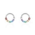 Histoire d'Or Boucles D'oreilles Puces Argent Blanc Giustino Oxydes De Zirconium