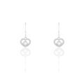 Histoire d'Or Boucles D'oreilles Pendantes Nalan Argent Blanc Oxyde De Zirconium