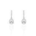 Histoire d'Or Boucles D'oreilles Pendantes Briony Argent Blanc Oxyde De Zirconium
