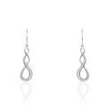 Histoire d'Or Boucles D'oreilles Pendantes Ayhan Argent Blanc Oxyde De Zirconium