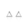 Histoire d'Or Boucles D'oreilles Puces Lorena Argent Blanc Oxyde De Zirconium