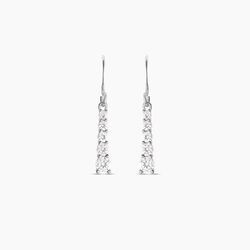 Histoire d'Or Boucles D'oreilles Pendantes Argent Blanc Henriet Oxyde De Zirconium