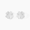 Histoire d'Or Boucles D'oreilles Puces Luce Argent Blanc Oxyde De Zirconium