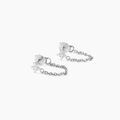 Boucles d'oreille sur Grenoble : Histoire d'Or Boucles D'oreilles Pendantes Argent Blanc Tamako Oxydes De Zirconium