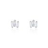 Histoire d'Or Boucles D'oreilles Puces Adria Argent Blanc Oxyde De Zirconium