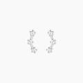 Histoire d'Or Boucles D'oreilles Puces Allegra Argent Blanc Oxyde De Zirconium