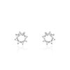 Histoire d'Or Boucles D'oreilles Puces Ama Argent Blanc Oxyde De Zirconium