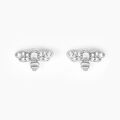 Histoire d'Or Boucles D'oreilles Puces Argent Blanc Bee Good Oxyde De Zirconium