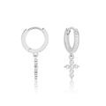 Histoire d'Or Cr&eacute;oles Ysee Argent Blanc Oxyde De Zirconium