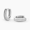 Histoire d'Or Cr&eacute;oles Yarina Argent Blanc Oxyde De Zirconium