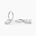 Histoire d'Or Cr&eacute;oles Baroque Party Argent Blanc Oxyde De Zirconium