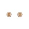 Histoire d'Or Boucles D'oreilles Puces Rio Argent Rose Oxyde