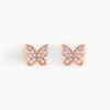 Histoire d'Or Boucles D'oreilles Puces Anne-lise Argent Rose Oxyde De Zirconium
