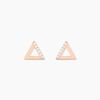 Histoire d'Or Boucles D'oreilles Puces Lorena Argent Rose Oxyde De Zirconium