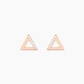 Histoire d'Or Boucles D'oreilles Puces Lorena Argent Rose Oxyde De Zirconium