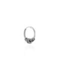 Boucles d'oreille sur Grenoble : Histoire d'Or Cr&eacute;ole Unitaire Ian Argent Blanc