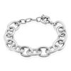 Histoire d'Or Bracelet Aelia Maille Alternee Acier Blanc