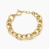 Histoire d'Or Bracelet Aelia Maille Alternee Acier Jaune