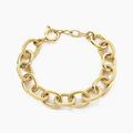 Histoire d'Or Bracelet Aelia Maille Alternee Acier Jaune